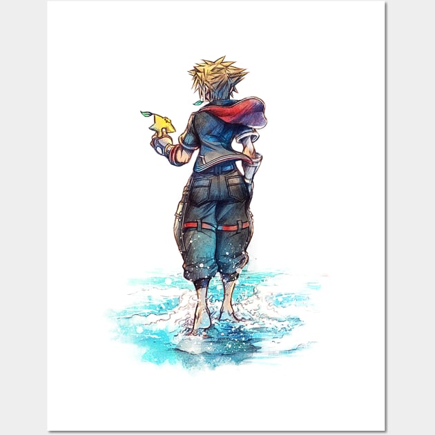 kingdom hearts 3 sora Wall Art by Darknessfell